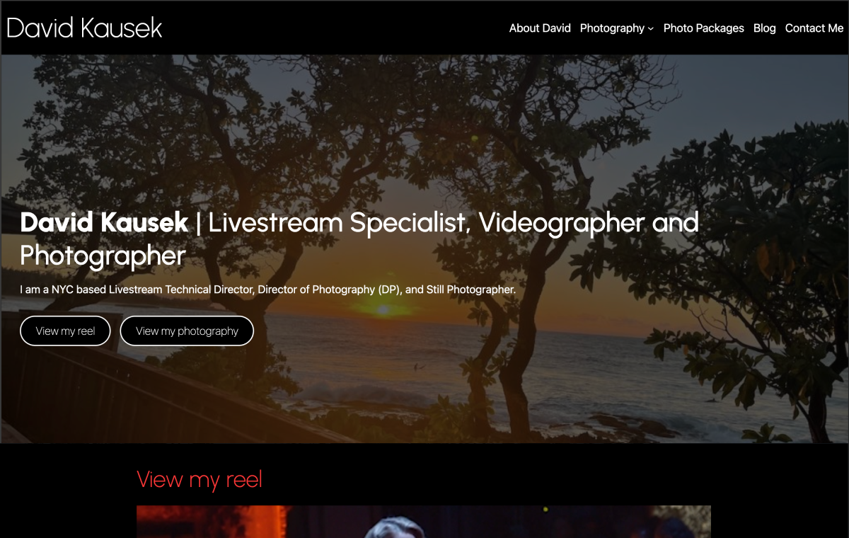 WordPress website recently launched